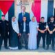 وفد من الجالية المصرية يزور اللجنة المصرية لاغاثة اهالي قطاع غزة
