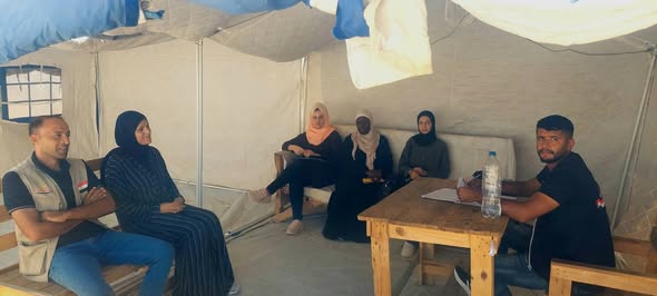 إدارة المخيم المصري 17  تعقد إجتماعها الدوري لمناقشة جدول الأعمال الخاص بهم