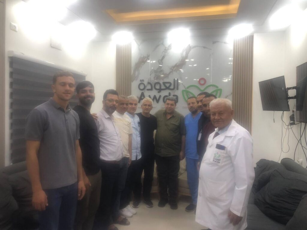 أكاديمية النصيرات الرياضية تزور جمعية العودة الصحية والمجتمعية ومستشفى العودة..