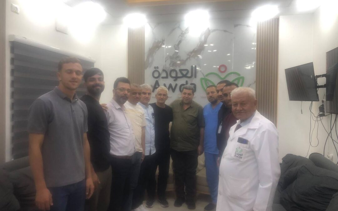 أكاديمية النصيرات الرياضية تزور جمعية العودة الصحية والمجتمعية ومستشفى العودة..