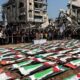 غزة تُشيّع 112 شهيداً بعد انتشالهم من تحت الأنقاض