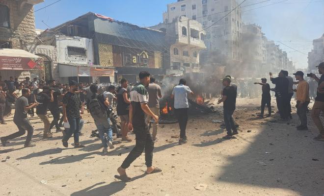 3 شهداء ومصابون في غارة إسرائيلية على مركبة جنوب غربي مدينة غزة