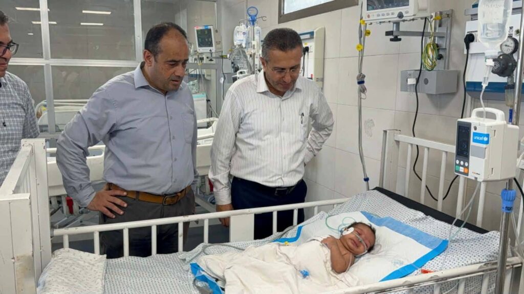 مدير عام المستسفيات يتفقد المشاريع الانشائية بمجمع الشفاء الطبي