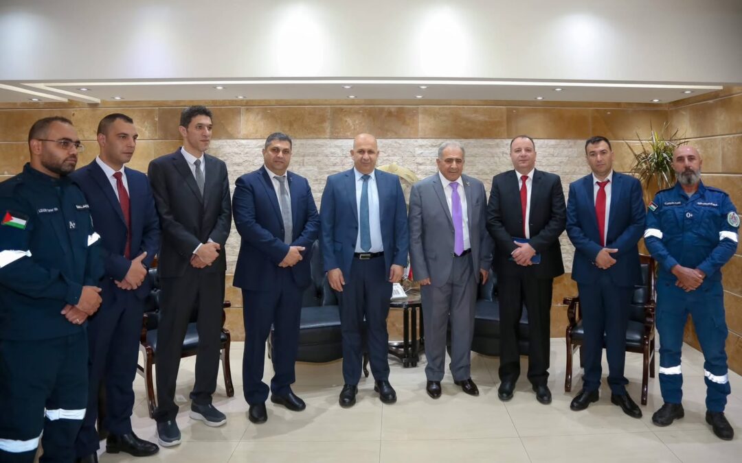 السفير  الاسعد و اللواء ثوابتة يزوران المدير العام للدفاع المدني اللبناني