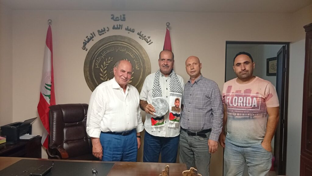 الكاتب والصحفي عصام الحلبي يزور الملتقى الشعبي اللبناني الفلسطيني الثقافي في البقاع