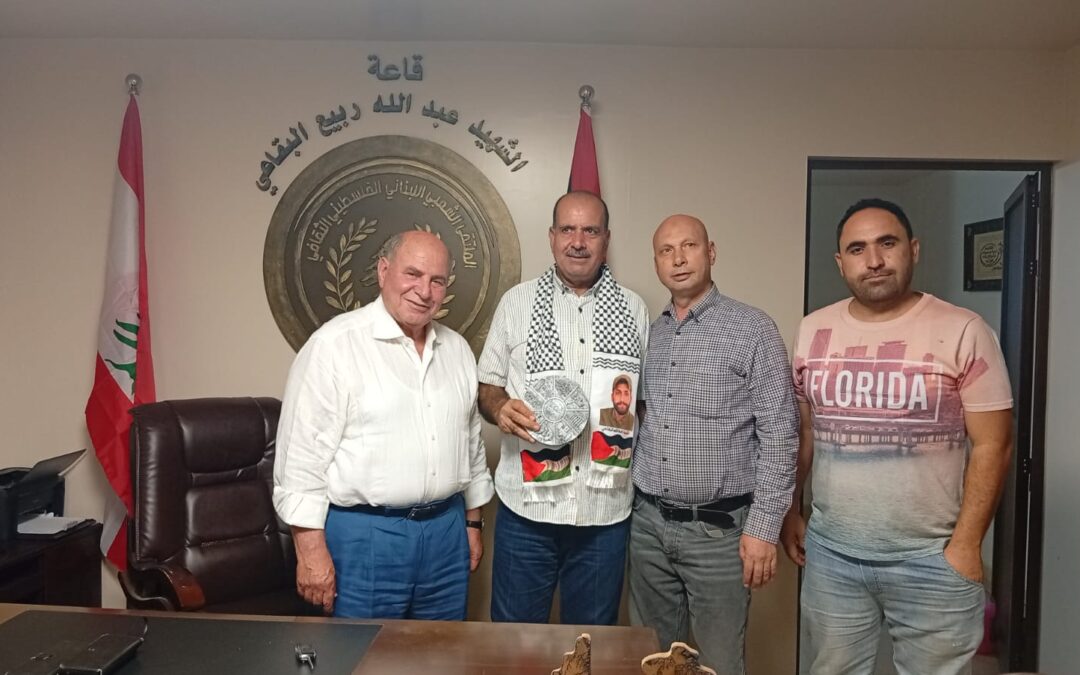 الكاتب والصحفي عصام الحلبي يزور الملتقى الشعبي اللبناني الفلسطيني الثقافي في البقاع