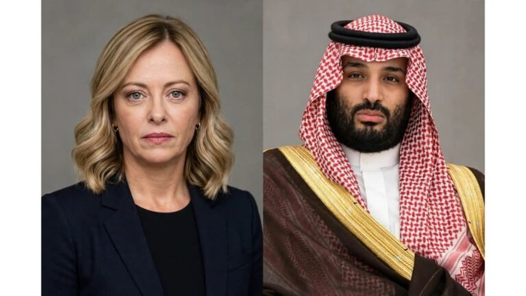 ميلوني تبحث مع ولي العهد السعودي أمن الملاحة والحلول الدبلوماسية في المنطق