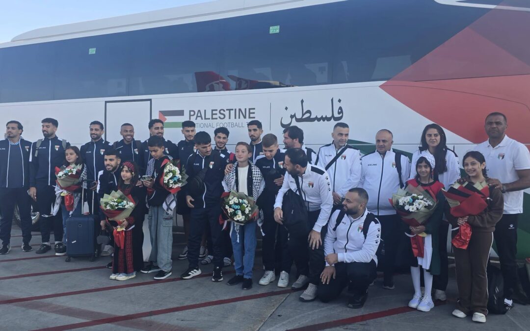أطفال غزة يستقبلون منتخب فلسطين في قونية