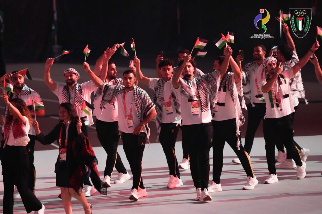 بحضور الفريق جبريل الرجوب فلسطين ترفع علمها في ناغويا