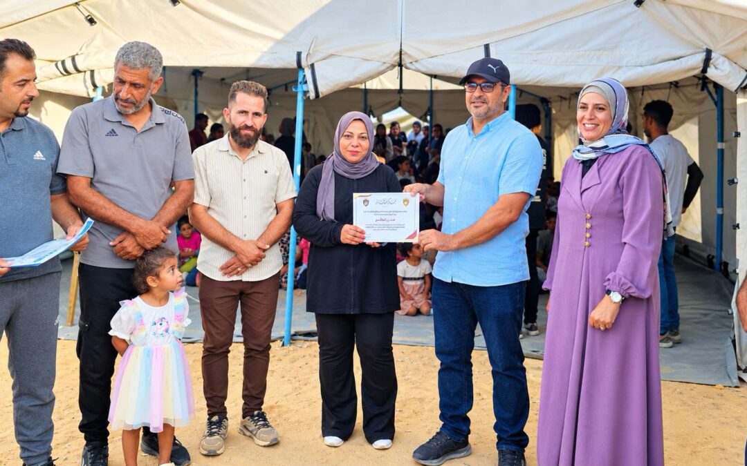 نادي الزهراء الرياضي يكرّم وفداً من مركز الديمقراطية وحقوق العاملين