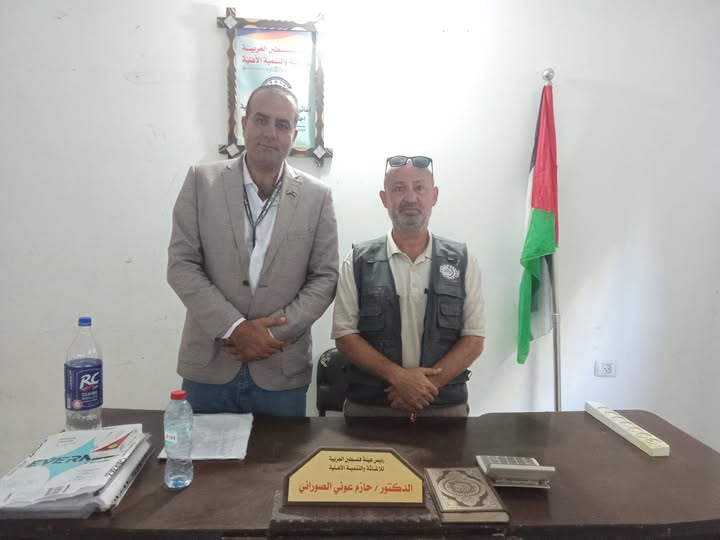 المهندس محمد شامية يزور هيئة فلسطين العربية للإغاثة والتنمية الأهلية