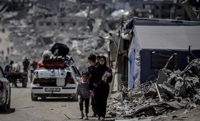 “بلا سقف ولا خيمة” 67 أسرة في شارع حميد بغزة تدفع ثمن الاستهدافات وتغرق في أزمة الإيواء