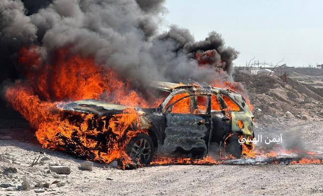 شهيد و14 مصابًا في غارة إسرائيلية استهدفت مركبة غرب مدينة غزة