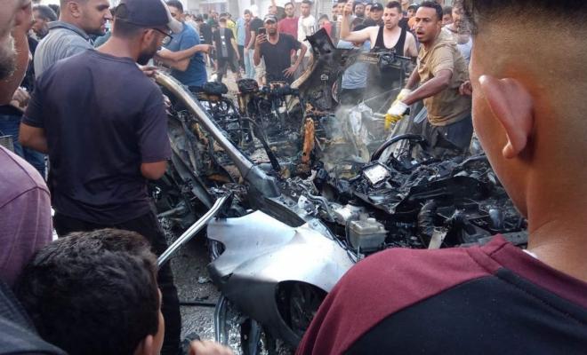 شهيدان أحدهما طفلة وإصابات باستهداف إسرائيلي لمركبة غرب مدينة غزة