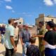 وفد من هيئة فلسطين العربية للإغاثة والتنمية الأهلية يزور مخيم أهل الخير شمال غزة