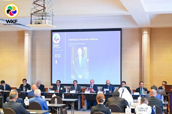 رئيس الاتحاد الفلسطيني للكاراتيه يشارك في المؤتمر السنوي للاتحاد الآسيوي