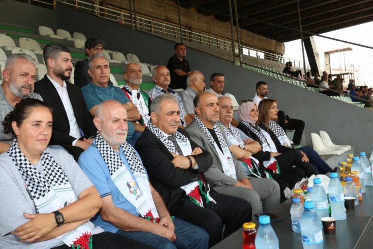 مباراة ودية في كرة القدم بين منتخبي فلسطين ولبنان للسيدات بحضور السفير الاسعد