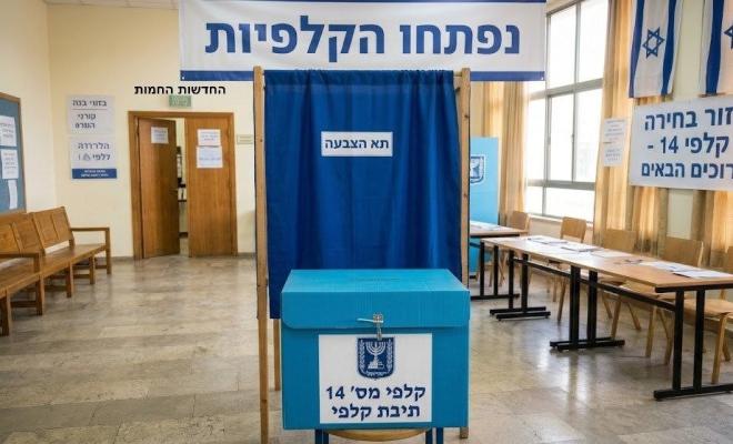 فتح صناديق الاقتراع لانتخابات الكنيست الإسرائيلي الـ26