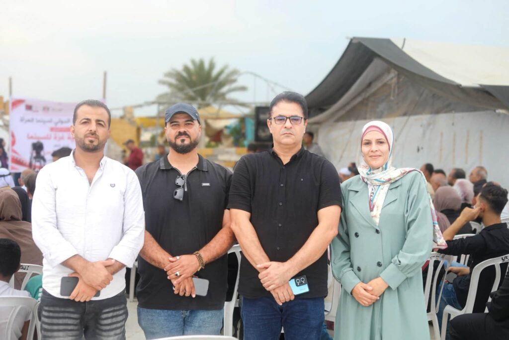 نادي الزهراء الرياضي يشارك في افتتاح مهرجان غزة الدولي لسينما المرأة