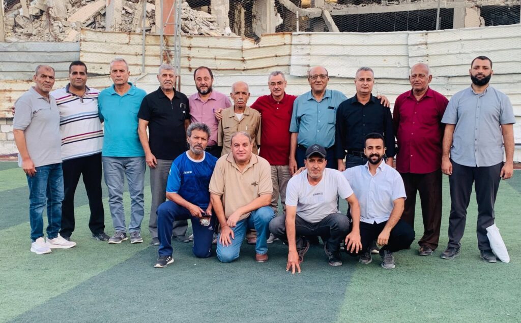 وفد الجمعية الفلسطينية لقدامى الرياضيين يلتقي مجلس إدارة نادي فلسطين الرياضي ويبحثان سبل التعاون المشترك